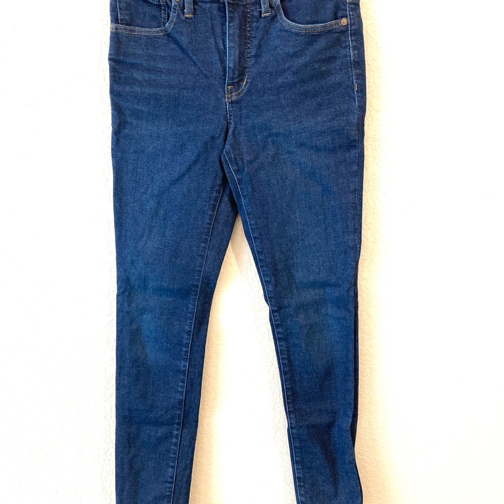 Madewell Women's Dark Blue Mid-Rise Skinny Jeans, size 27